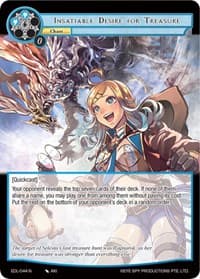 Insatiable Desire for Treasure - The Epic of the Dragon Lord - Force of Will card