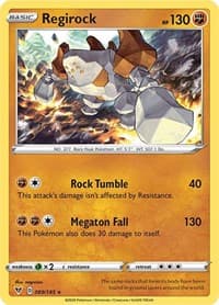 Regirock - SWSH04: Vivid Voltage - Pokemon card