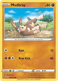 Mudbray - SWSH04: Vivid Voltage - Pokemon card