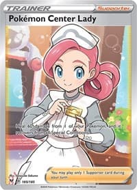 Pokemon Center Lady (Full Art) - SWSH04: Vivid Voltage - Pokemon card