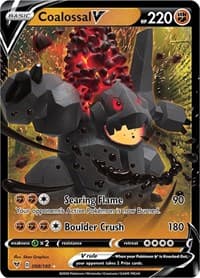 Coalossal V - SWSH04: Vivid Voltage - Pokemon card