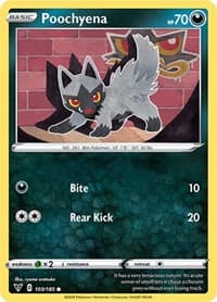 Poochyena - SWSH04: Vivid Voltage - Pokemon card