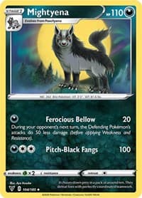 Mightyena - SWSH04: Vivid Voltage - Pokemon card