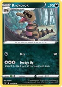 Krokorok - SWSH04: Vivid Voltage - Pokemon card