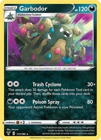 Garbodor - SWSH04: Vivid Voltage - Pokemon card