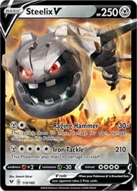 Steelix V - SWSH04: Vivid Voltage - Pokemon card