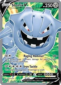 Steelix V (Full Art) - SWSH04: Vivid Voltage - Pokemon card