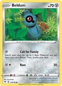 Beldum - SWSH04: Vivid Voltage - Pokemon card