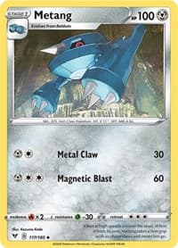 Metang - SWSH04: Vivid Voltage - Pokemon card