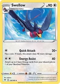 Swellow - SWSH04: Vivid Voltage - Pokemon card