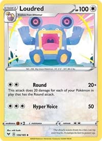 Loudred - SWSH04: Vivid Voltage - Pokemon card