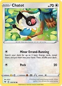 Chatot - SWSH04: Vivid Voltage - Pokemon card