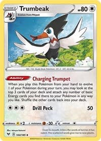 Trumbeak - SWSH04: Vivid Voltage - Pokemon card