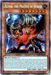 Alpha, the Master of Beasts (Starlight Rare) - Phantom Rage - YuGiOh card