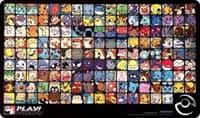 Play! Pokemon Professor Program Kanto Playmat - Black - Pokemon International Playmats - Playmats card