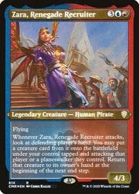 Zara, Renegade Recruiter (Foil Etched) - Commander Legends - Magic: The Gathering card