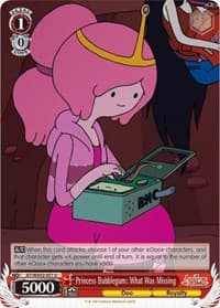 Princess Bubblegum: What Was Missing - Adventure Time - Weiss Schwarz card