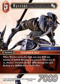 Warrior - Opus XII - Final Fantasy TCG card