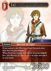 Sol - Opus XII - Final Fantasy TCG card