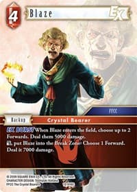 Blaze EX - Opus XII - Final Fantasy TCG card