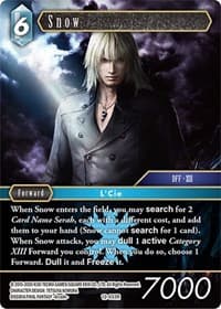 Snow - Opus XII - Final Fantasy TCG card