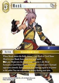 Monk - Opus XII - Final Fantasy TCG card