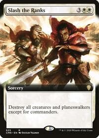 Slash the Ranks (Extended Art) - Commander Legends - Magic: The Gathering card
