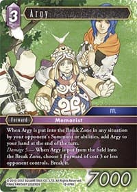 Argy - Opus XII - Final Fantasy TCG card