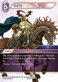 Odin - Opus XII - Final Fantasy TCG card