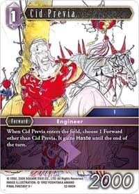 Cid Previa - Opus XII - Final Fantasy TCG card