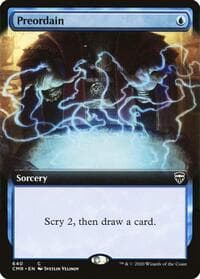 Preordain (Extended Art) - Commander Legends - Magic: The Gathering card