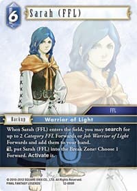 Sarah (FFL) - Opus XII - Final Fantasy TCG card
