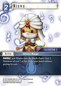 Minwu - Opus XII - Final Fantasy TCG card