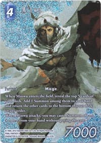 Minwu (Full Art Reprint) - Opus XII - Final Fantasy TCG card