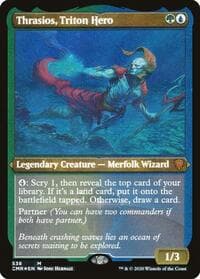 Thrasios, Triton Hero (Foil Etched) - Commander Legends - Magic: The Gathering card
