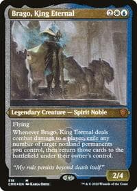 Brago, King Eternal (Foil Etched) - Commander Legends - Magic: The Gathering card