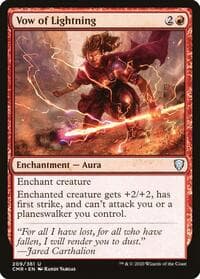 Vow of Lightning - Commander Legends - Magic: The Gathering card