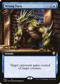 Wrong Turn (Extended Art) - Commander Legends - Magic: The Gathering card