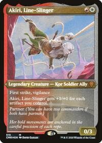 Akiri, Line-Slinger (Foil Etched) - Commander Legends - Magic: The Gathering card
