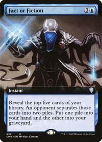 Fact or Fiction (Extended Art) - Commander Legends - Magic: The Gathering card