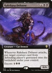 Rakshasa Debaser (Extended Art) - Commander Legends - Magic: The Gathering card