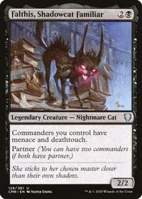 Falthis, Shadowcat Familiar - Commander Legends - Magic: The Gathering card