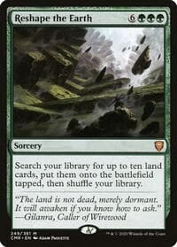 Reshape the Earth - Commander Legends - Magic: The Gathering card