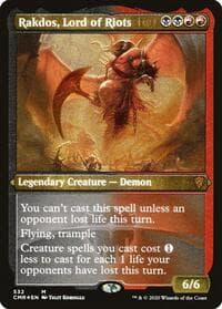 Rakdos, Lord of Riots (Foil Etched) - Commander Legends - Magic: The Gathering card