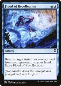 Flood of Recollection - Commander Legends - Magic: The Gathering card