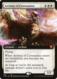 Archon of Coronation (Extended Art) - Commander Legends - Magic: The Gathering card