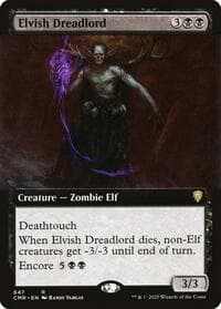 Elvish Dreadlord (Extended Art) - Commander Legends - Magic: The Gathering card