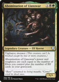 Abomination of Llanowar - Commander Legends - Magic: The Gathering card