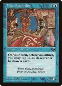 Talas Researcher - Portal Second Age - Magic: The Gathering card