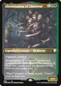 Abomination of Llanowar (Foil Etched) - Commander Legends - Magic: The Gathering card